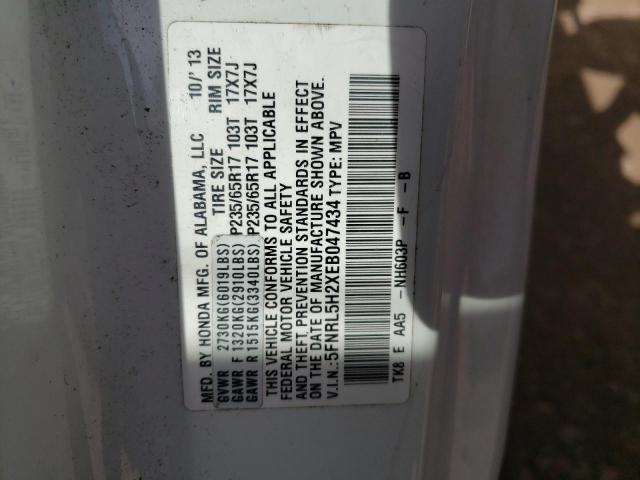 Photo 10 from auction – 2014 HONDA ODYSSEY LX with VIN 5FNRL5H2XEB047434