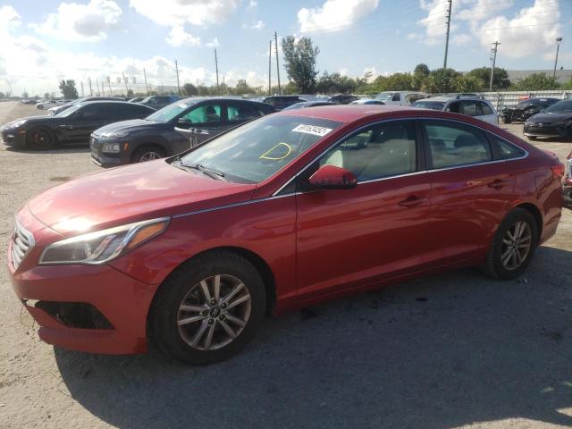 HYUNDAI SONATA SE 2017 with VIN 5NPE24AF1HH440656 - Photo from auction