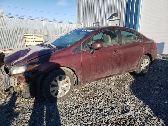 HONDA CIVIC LX 2012 with VIN 2HGFB2E48CH051100 - Photo from auction