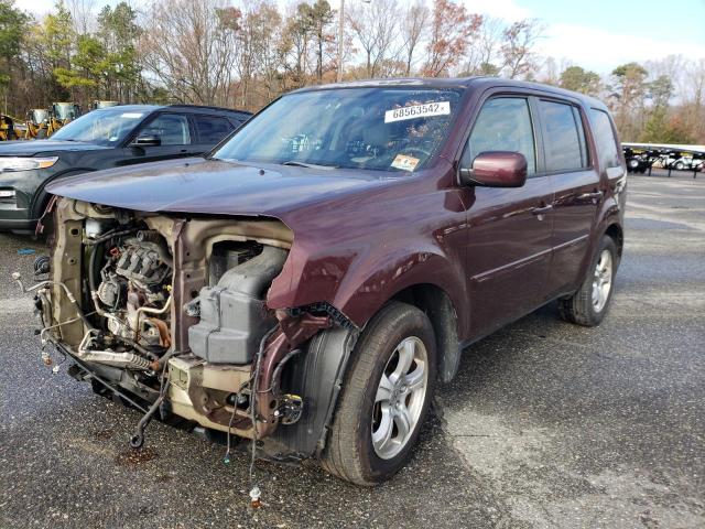 HONDA PILOT EXLN 2013 with VIN 5FNYF4H76DB032050 - Photo from auction