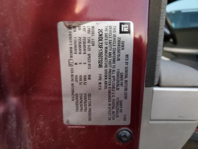 Photo 14 from auction – 2007 CHEVROLET EQUINOX LT with VIN 2CNDL73F176073246