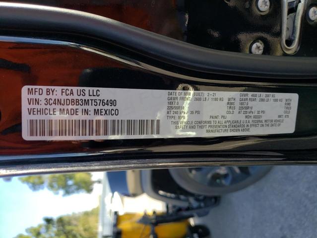 Photo 14 from auction – 2021 JEEP COMPASS LA with VIN 3C4NJDBB3MT576490