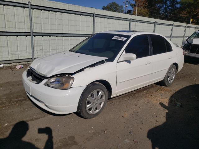 HONDA CIVIC EX 2003 with VIN 1HGES26753L017056 - Photo from auction