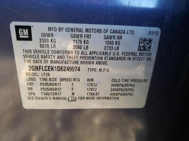 Photo 14 from auction – 2013 CHEVROLET EQUINOX LS with VIN 2GNFLCEK1D6249974
