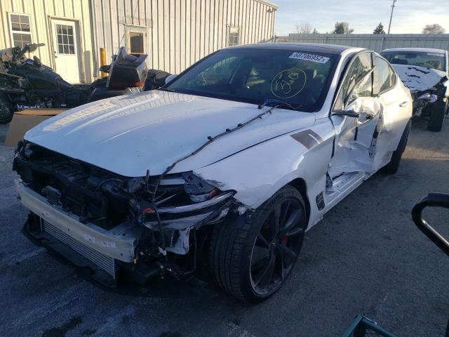 GENESIS G70 BASE 2022 with VIN KMTG54TE5NU083957 - Photo from auction