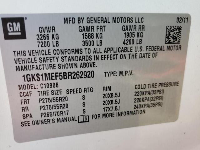 Photo 14 from auction – 2011 GMC YUKON XL D with VIN 1GKS1MEF5BR262920