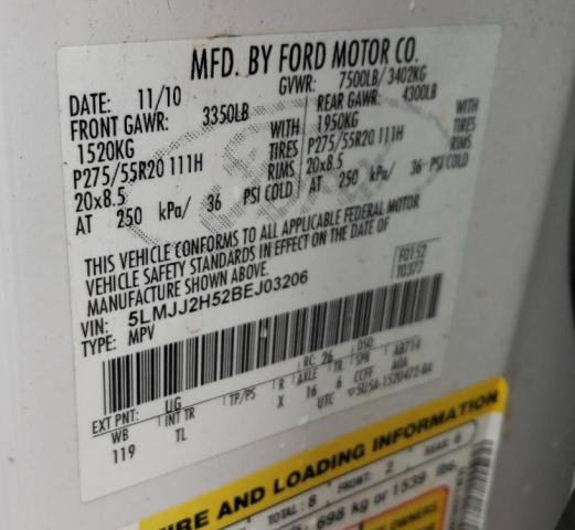 Photo 14 from auction – 2011 LINCOLN NAVIGATOR with VIN 5LMJJ2H52BEJ03206