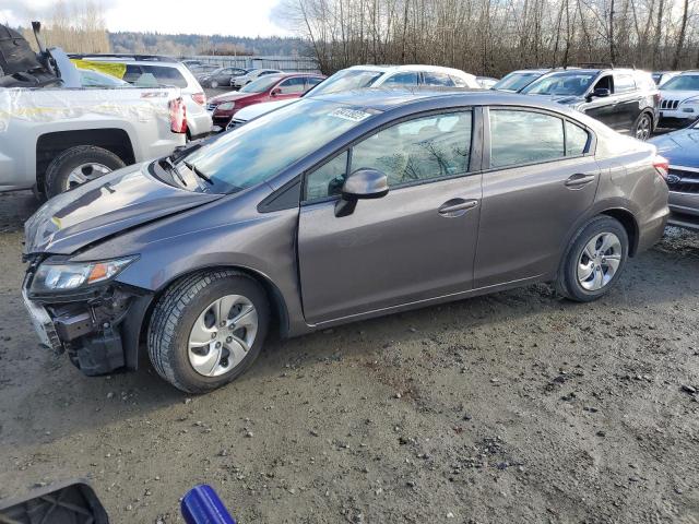 HONDA CIVIC LX 2013 with VIN 19XFB2F53DE280299 - Photo from auction