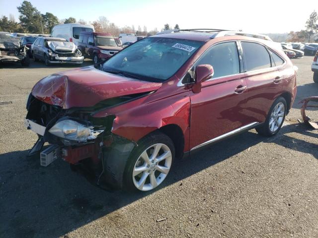 LEXUS RX 350 2010 with VIN JTJZK1BAXA2406514 - Photo from auction