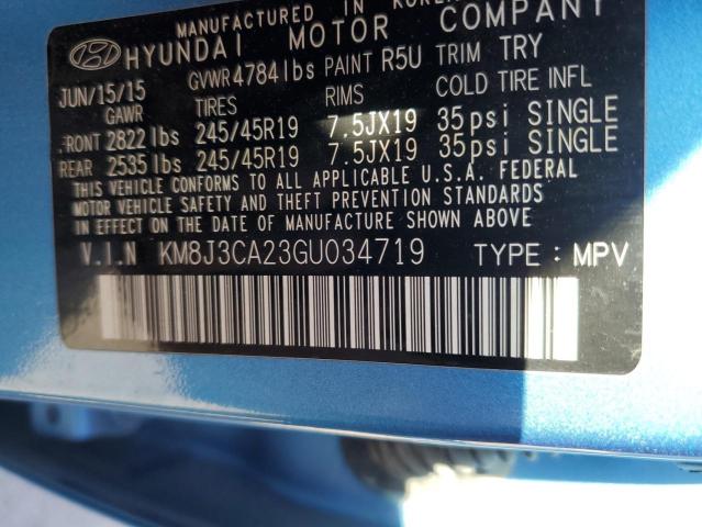 Photo 14 from auction – 2016 HYUNDAI TUCSON LIM with VIN KM8J3CA23GU034719