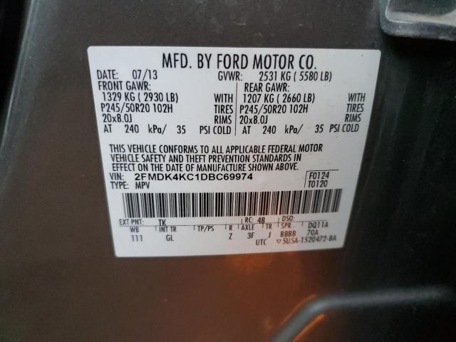 Photo 14 from auction – 2013 FORD EDGE LIMIT with VIN 2FMDK4KC1DBC69974