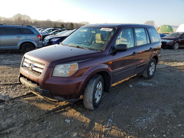 HONDA PILOT LX 2007 con VIN 5FNYF28147B038336 - Foto de la subasta
