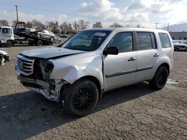 HONDA PILOT LX 2014 with VIN 5FNYF3H21EB027550 - Photo from auction