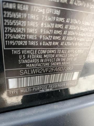 Photo 14 from auction – 2015 LAND ROVER RANGE ROVE with VIN SALWR2VF2FA607389