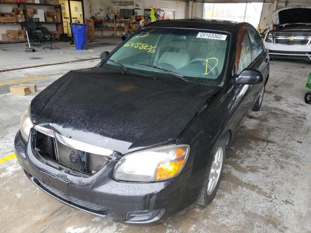 KIA SPECTRA EX 2009 with VIN KNAFE221295648806 - Photo from auction