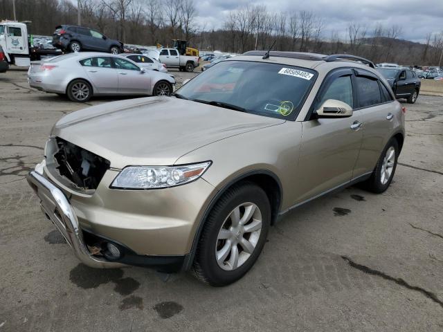 INFINITI FX35 2005 with VIN JNRAS08W35X203129 - Photo from auction