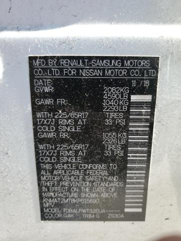 Photo 14 from auction – 2019 NISSAN ROGUE S with VIN KNMAT2MT8KP515690