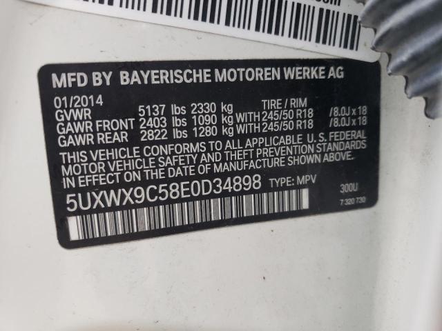 Photo 14 from auction – 2014 BMW X3 XDRIVE2 with VIN 5UXWX9C58E0D34898