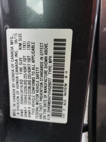 Photo 14 from auction – 2015 HONDA CR-V EXL with VIN 2HKRM3H71FH529077