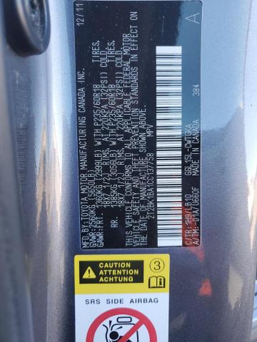 Photo 14 from auction – 2012 LEXUS RX 350 with VIN 2T2BK1BA1CC137758