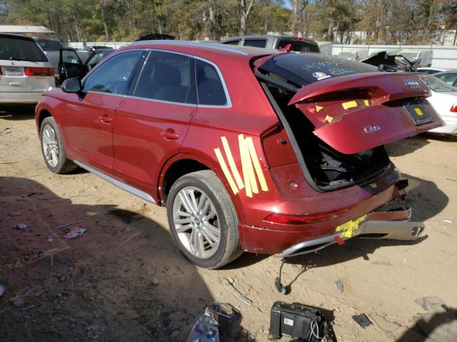 Photo 2 from auction – 2018 AUDI Q5 PREMIUM with VIN WA1BNAFY7J2146456