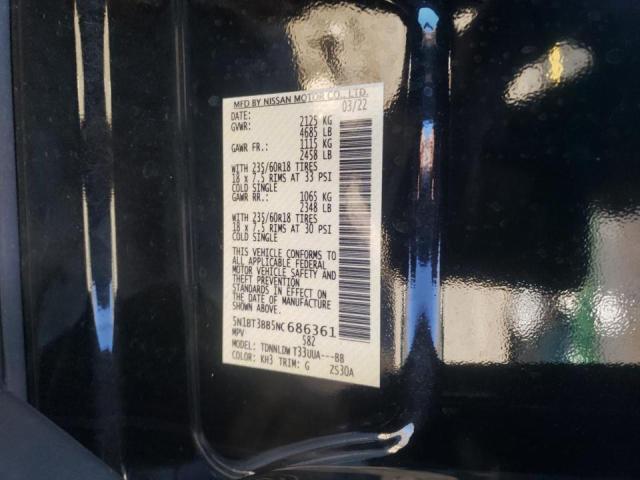 Photo 14 from auction – 2022 NISSAN ROGUE SV with VIN 5N1BT3BB5NC686361