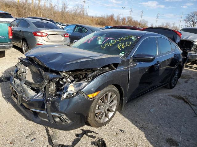 HONDA CIVIC EXL 2019 with VIN 19XFC1F76KE012871 - Photo from auction