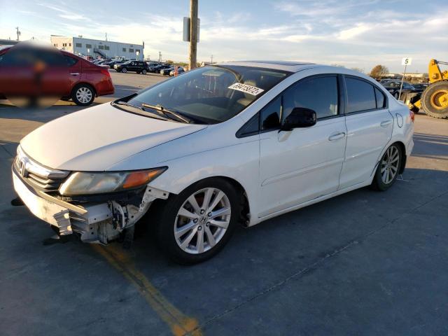 HONDA CIVIC EXL 2012 with VIN 2HGFB2F92CH523396 - Photo from auction