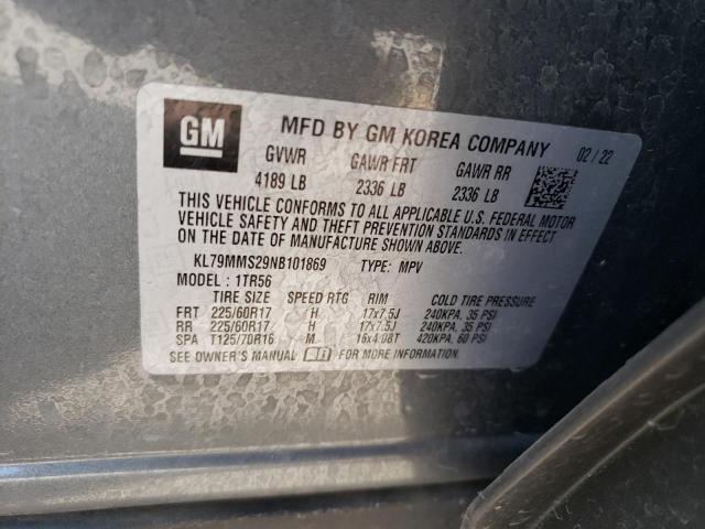 Photo 14 from auction – 2022 CHEVROLET TRAILBLAZE with VIN KL79MMS29NB101869
