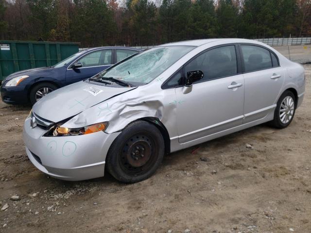 Photo 1 from auction – 2008 HONDA CIVIC LX with VIN 2HGFA16598H343074