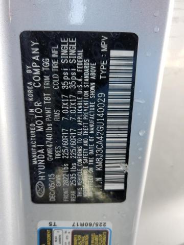 Photo 14 from auction – 2016 HYUNDAI TUCSON LIM with VIN KM8J3CA42GU140029