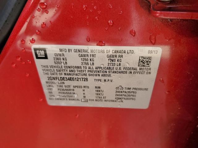 Photo 14 from auction – 2014 CHEVROLET EQUINOX LT with VIN 2GNFLDE34E6121728