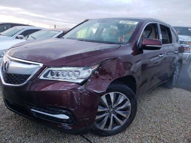 ACURA MDX TECHNO 2014 with VIN 5FRYD4H42EB009828 - Photo from auction