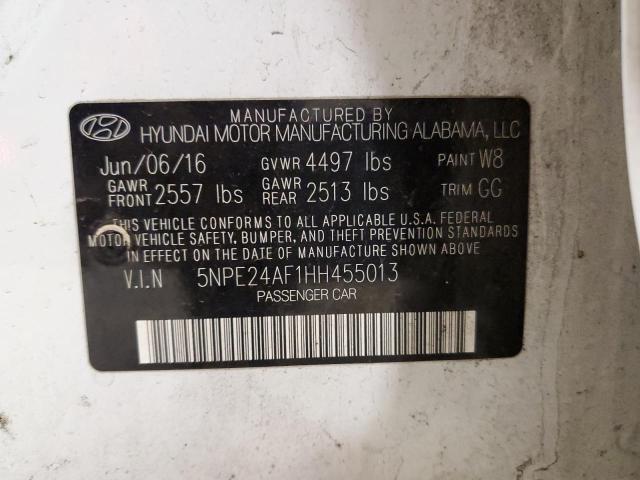 Photo 14 from auction – 2017 HYUNDAI SONATA SE with VIN 5NPE24AF1HH455013