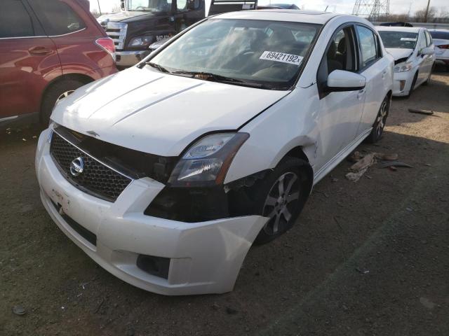 NISSAN SENTRA 2012 with VIN 3N1AB6AP7CL707183 - Photo from auction