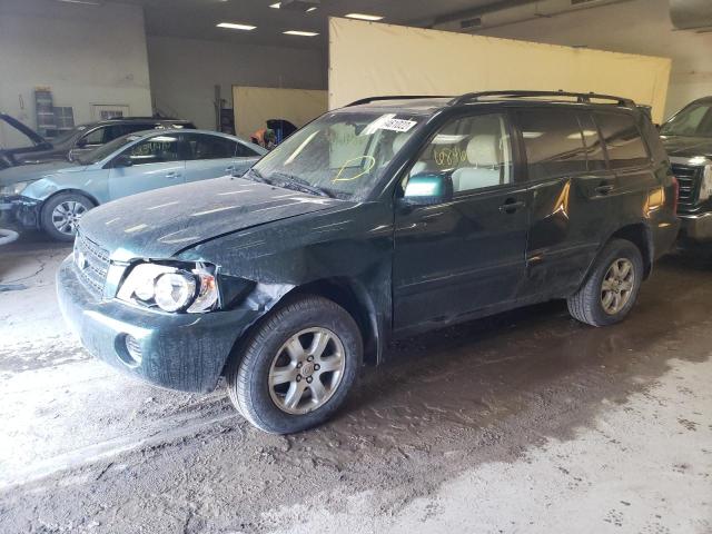 TOYOTA HIGHLANDER 2001 with VIN JTEHD21A210001156 - Photo from auction