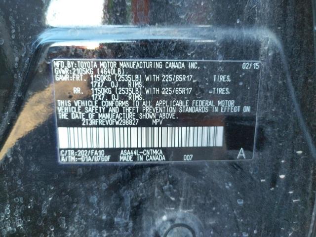 Photo 14 from auction – 2015 TOYOTA RAV4 XLE with VIN 2T3RFREV0FW298827