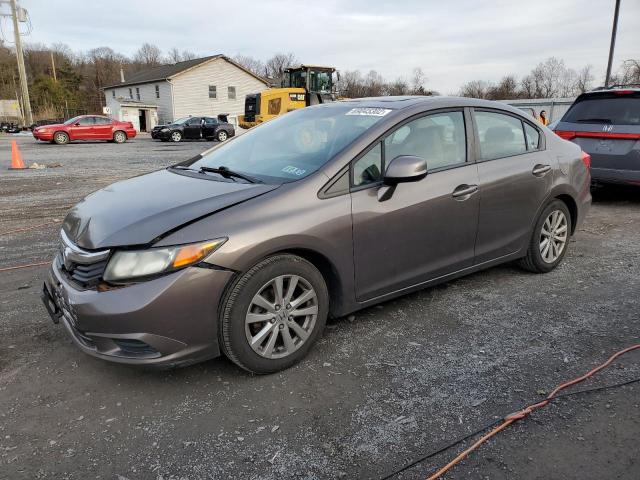 HONDA CIVIC EXL 2012 with VIN 2HGFB2F96CH505614 - Photo from auction