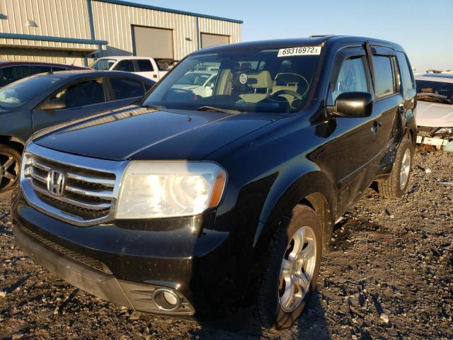 HONDA PILOT EX 2013 with VIN 5FNYF4H44DB028956 - Photo from auction