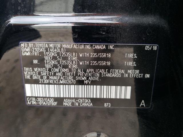 Photo 14 from auction – 2018 TOYOTA RAV4 LIMIT with VIN 2T3DFREV2JW802670