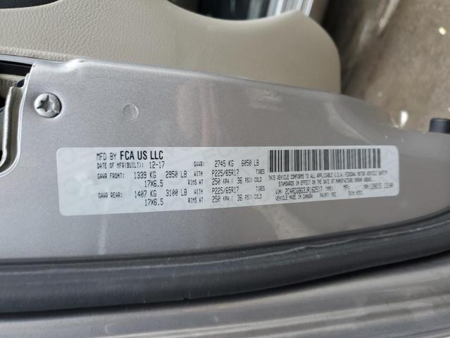 Photo 14 from auction – 2018 DODGE GRAND CARA with VIN 2C4RDGBG3JR162517