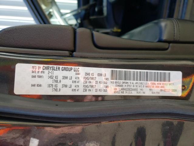 Photo 14 from auction – 2011 JEEP GRAND CHER with VIN 1J4RR4GG5BC640093