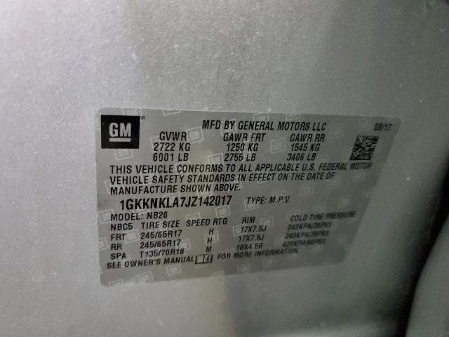 Photo 14 from auction – 2018 GMC ACADIA SLE with VIN 1GKKNKLA7JZ142017