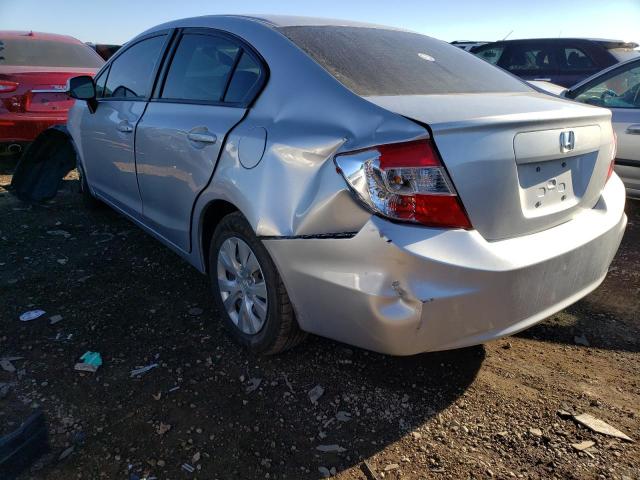 Photo 2 from auction – 2012 HONDA CIVIC LX with VIN 19XFB2F52CE028252