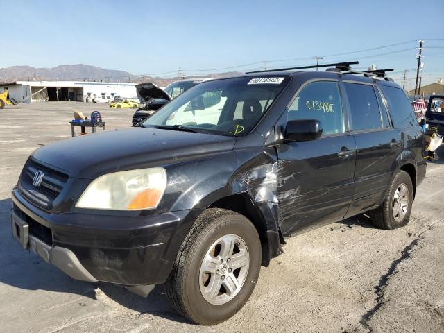 HONDA PILOT EXL 2005 with VIN 2HKYF18595H548287 - Photo from auction