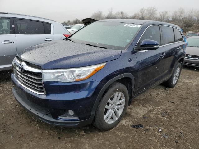 TOYOTA HIGHLANDER 2015 with VIN 5TDBKRFH2FS210710 - Photo from auction