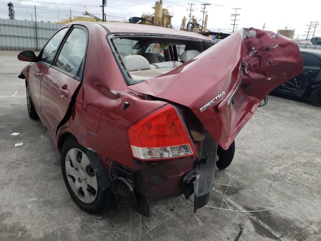 Photo 2 from auction – 2009 KIA SPECTRA EX with VIN KNAFE222295641752
