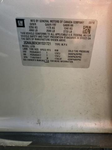 Photo 14 from auction – 2017 CHEVROLET EQUINOX LS with VIN 2GNALBEK3H1531721