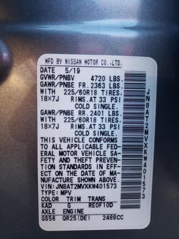 Photo 14 from auction – 2019 NISSAN ROGUE S with VIN JN8AT2MVXKW401573
