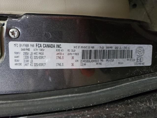 Photo 14 from auction – 2018 DODGE GRAND CARA with VIN 2C4RDGBG6JR349315